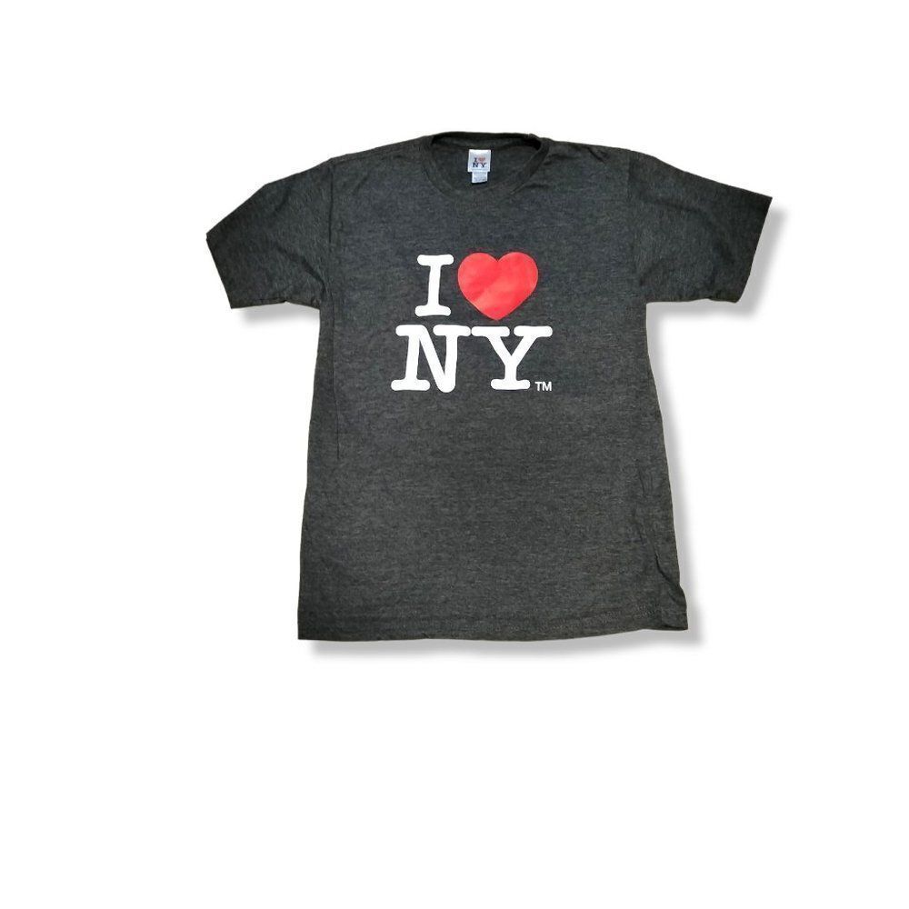 Official I LOVE NEW YORK Kids' Dark Grey Novelty Tee Shirt UNISEX Size XL - Picture 4 of 4